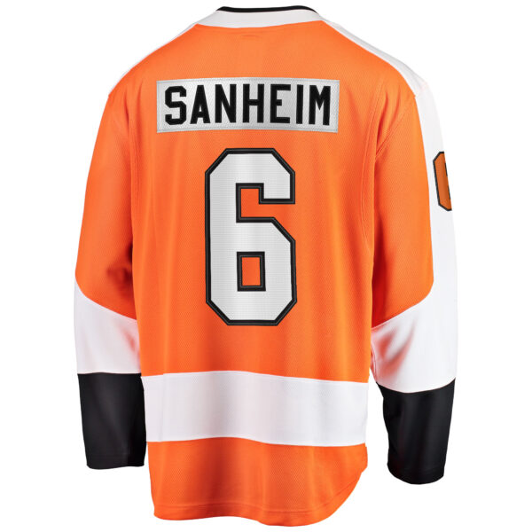 Men’s Philadelphia Flyers Travis Sanheim Fanatics Branded Orange Home Breakaway Jersey