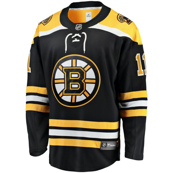 Men’s Boston Bruins Trent Frederic Fanatics Branded Black Home Breakaway Player Jersey