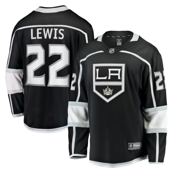 Men’s Los Angeles Kings Trevor Lewis Fanatics Branded Black Home Breakaway Jersey