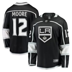 Men's Los Angeles Kings Trevor Moore Fanatics Branded Black Home Breakaway Player Jersey