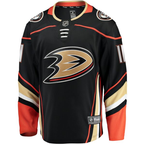 Men’s Anaheim Ducks Trevor Zegras Fanatics Branded Black Home Breakaway Player Jersey