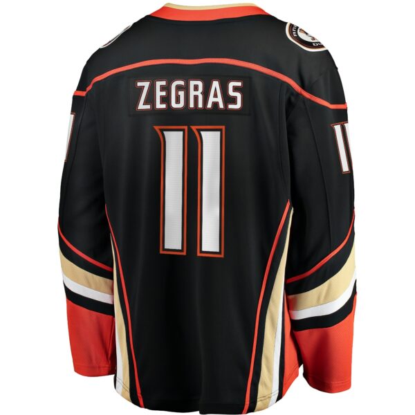 Men’s Anaheim Ducks Trevor Zegras Fanatics Branded Black Home Breakaway Player Jersey