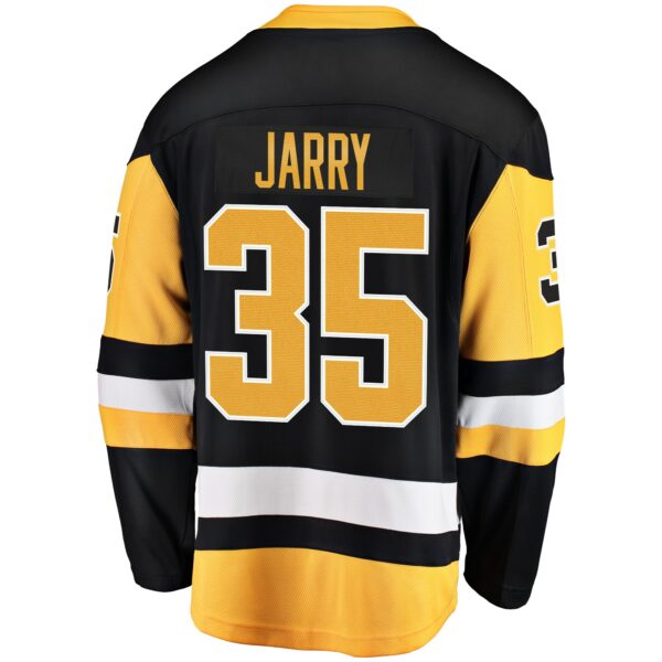 Men’s Pittsburgh Penguins Tristan Jarry Fanatics Branded Black Home Breakaway Player Jersey