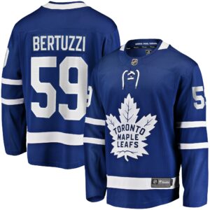 Men's Toronto Maple Leafs Tyler Bertuzzi Fanatics Branded Blue Home Breakaway Jersey