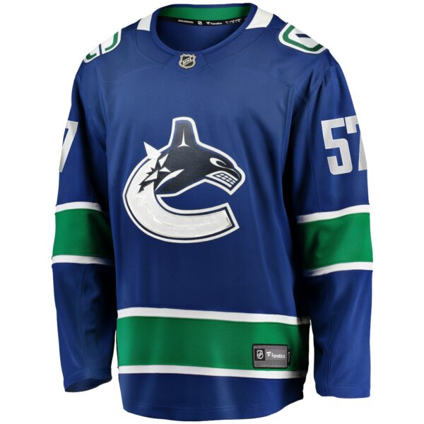 Men’s Vancouver Canucks Tyler Myers Fanatics Branded Blue Home Breakaway Player Jersey