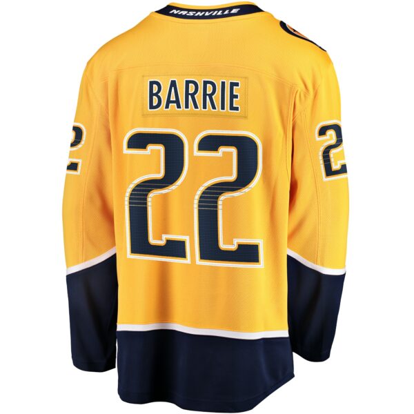 Men’s Nashville Predators Tyson Barrie Fanatics Branded Gold Home Breakaway Jersey