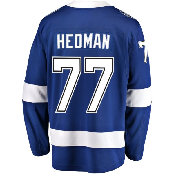 Men’s Tampa Bay Lightning Victor Hedman Fanatics Branded Blue Home Breakaway Player Jersey