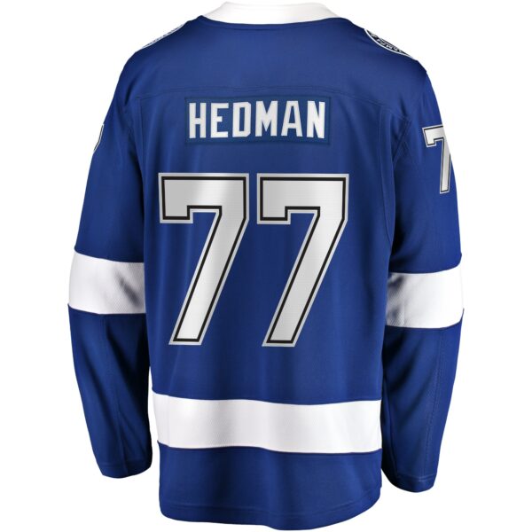 Men’s Tampa Bay Lightning Victor Hedman Fanatics Branded Blue Home Premier Breakaway Player Jersey