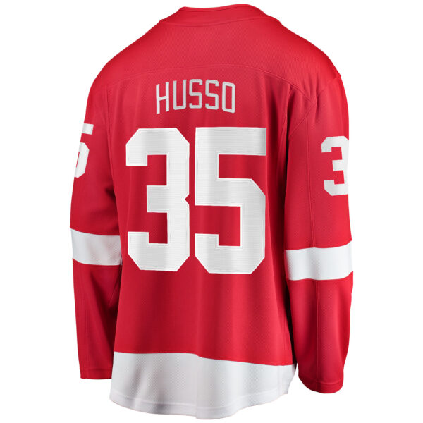 Men’s Detroit Red Wings Ville Husso Fanatics Branded Red Home Breakaway Player Jersey