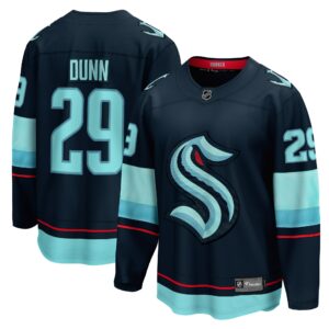 Men's Seattle Kraken Vince Dunn Fanatics Branded Deep Sea Blue Home Breakaway Player Jersey