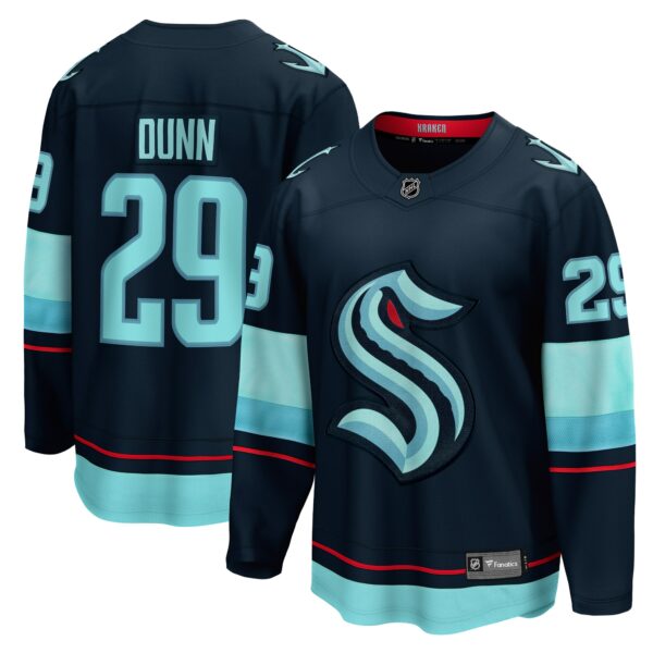 Men’s Seattle Kraken Vince Dunn Fanatics Branded Deep Sea Blue Home Breakaway Player Jersey