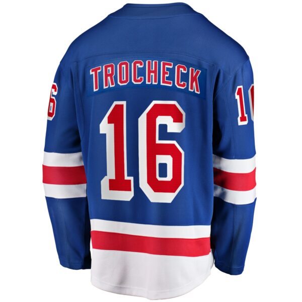 Men’s New York Rangers Vincent Trocheck Fanatics Branded Blue Home Breakaway Player Jersey