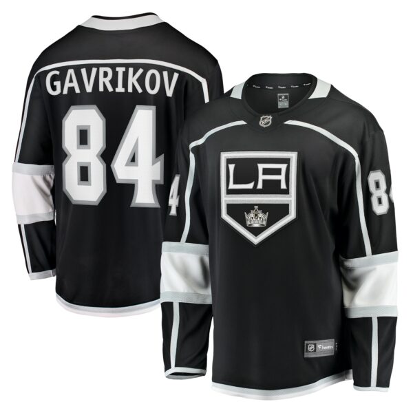 Men’s Los Angeles Kings Vladislav Gavrikov Fanatics Branded Black Home Breakaway Jersey