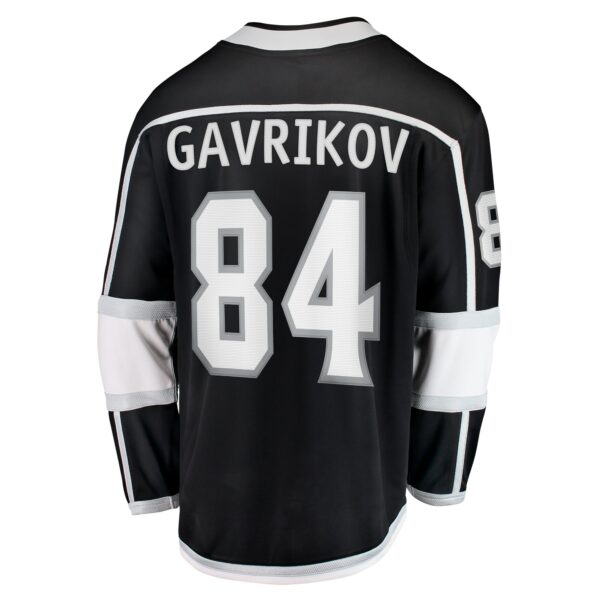 Men’s Los Angeles Kings Vladislav Gavrikov Fanatics Branded Black Home Breakaway Jersey