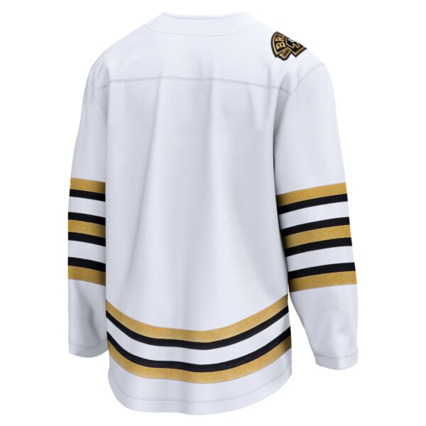 Men’s Boston Bruins  Fanatics Branded White 100th Anniversary Premier Breakaway Jersey