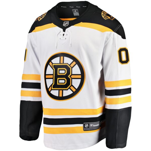 Men’s Boston Bruins Fanatics Branded White Away Breakaway Custom Jersey