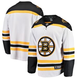 Men's Boston Bruins Fanatics Branded White Breakaway Away Jersey