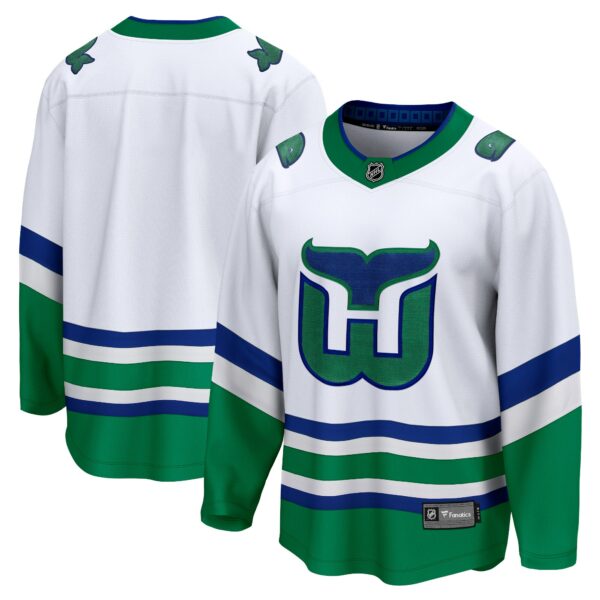 Men’s Carolina Hurricanes  Fanatics Branded White Whalers Premier Breakaway Jersey