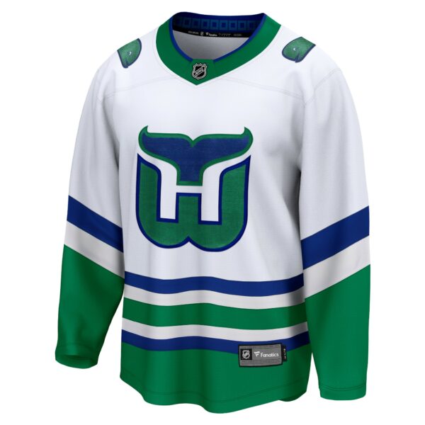 Men’s Carolina Hurricanes  Fanatics Branded White Whalers Premier Breakaway Jersey