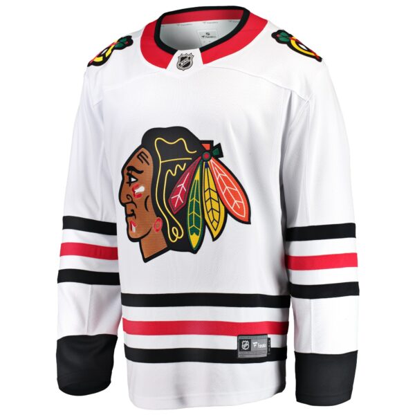 Men’s Chicago Blackhawks Fanatics Branded White Breakaway Away Jersey