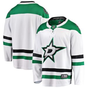 Men's Dallas Stars Fanatics Branded White Breakaway Away Jersey