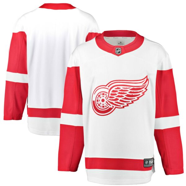 Men’s Detroit Red Wings Fanatics Branded White Breakaway Away Jersey