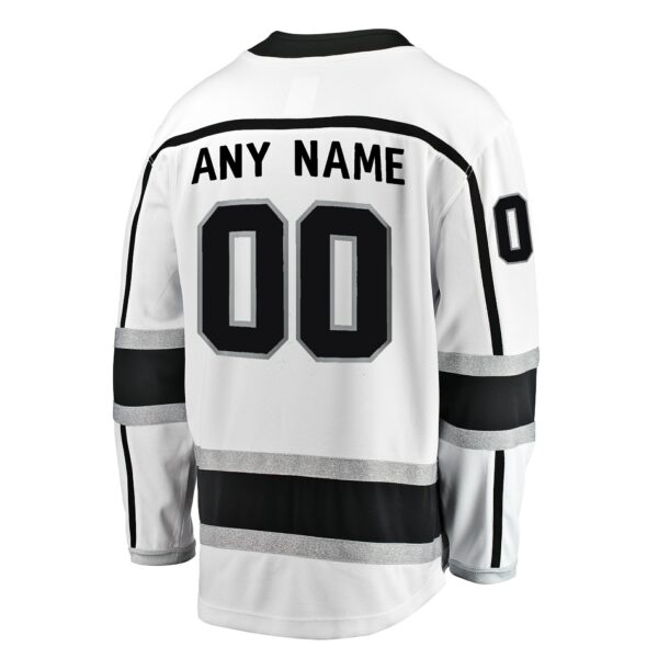 Men’s Los Angeles Kings Fanatics Branded White Away Breakaway Custom Jersey