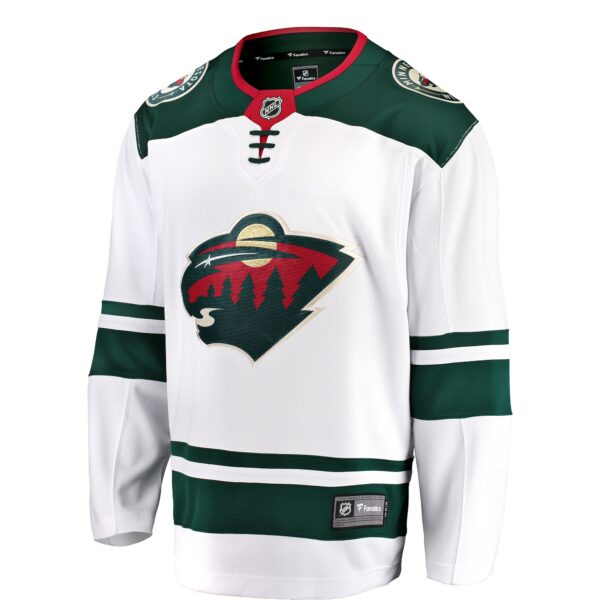 Men’s Minnesota Wild Fanatics Branded White Breakaway Away Jersey