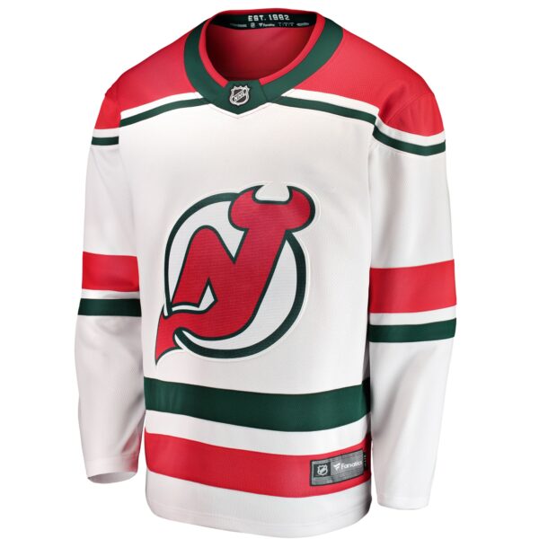 Men’s New Jersey Devils Fanatics Branded White Alternate Breakaway Jersey