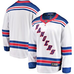 Men's New York Rangers Fanatics Branded White Breakaway Away Jersey