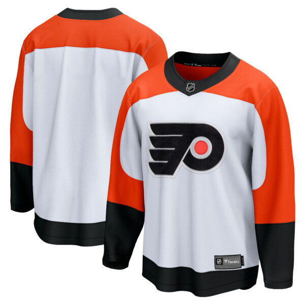 Men’s Philadelphia Flyers Fanatics Branded White Away Premier Breakaway Jersey