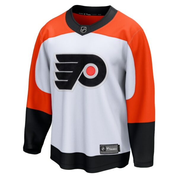 Men’s Philadelphia Flyers Fanatics Branded White Away Premier Breakaway Jersey