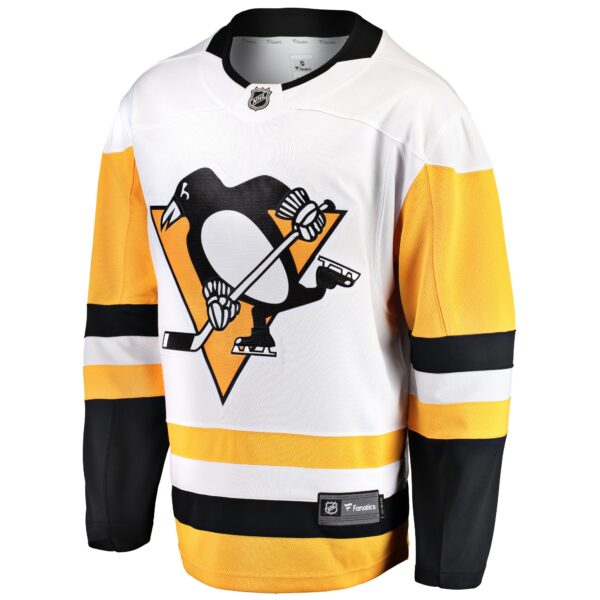 Men’s Pittsburgh Penguins Fanatics Branded White Breakaway Away Jersey