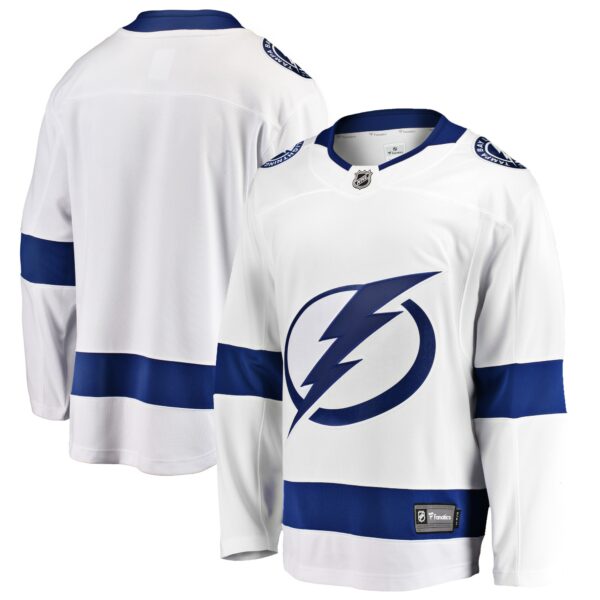 Men’s Tampa Bay Lightning Fanatics Branded White Breakaway Away Jersey