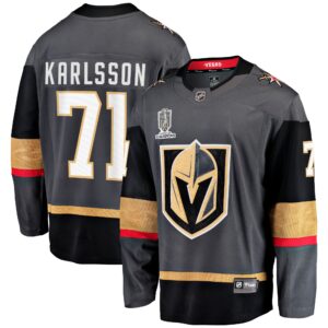 Men's Vegas Golden Knights William Karlsson Fanatics Branded Black 2023 Stanley Cup Champions Alternate Breakaway Player Jersey