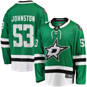 Men's Dallas Stars Wyatt Johnston Fanatics Branded Kelly Green Home Breakaway Player Jersey