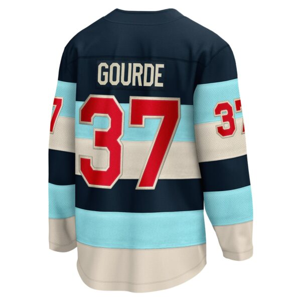 Men’s Seattle Kraken Yanni Gourde Fanatics Branded Deep Sea Blue 2024 NHL Winter Classic Breakaway Player Jersey