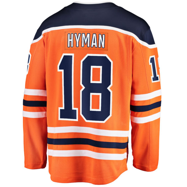 Men’s Edmonton Oilers Zach Hyman Fanatics Branded Orange Breakaway Player Jersey