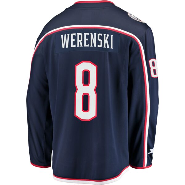 Men’s Columbus Blue Jackets Zach Werenski Fanatics Branded Navy Breakaway Jersey