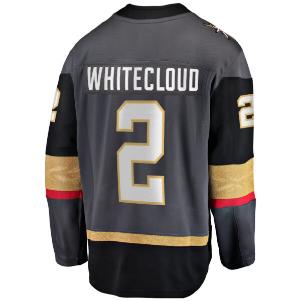 Men’s Vegas Golden Knights Zach Whitecloud Fanatics Branded Gray Alternate Breakaway Jersey