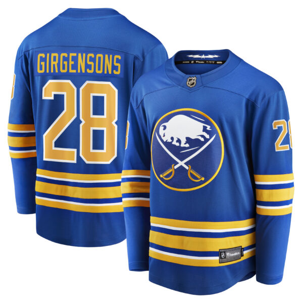 Men’s Buffalo Sabres Zemgus Girgensons Fanatics Branded Royal Home Breakaway Player Jersey