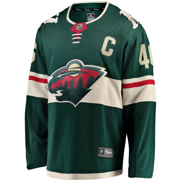 Men’s Minnesota Wild Jared Spurgeon Green Home Breakaway Player Jersey