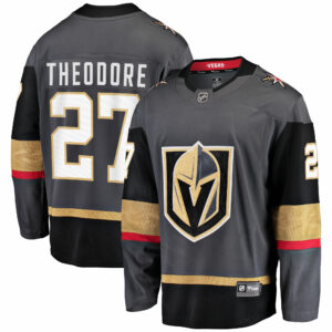 Men's Vegas Golden Knights Shea Theodore Gray Alternate Breakaway Player Jersey