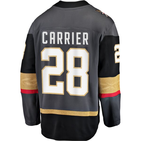 Men’s Vegas Golden Knights William Carrier Gray Alternate Breakaway Player Jersey