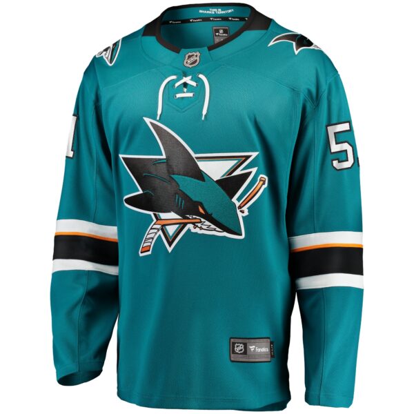 Radim Simek San Jose Sharks Fanatics Branded Home Breakaway Player Jersey – Teal