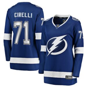 Women's Tampa Bay Lightning Anthony Cirelli Fanatics Branded Blue Home Breakaway Player Jersey