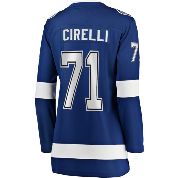 Women’s Tampa Bay Lightning Anthony Cirelli Fanatics Branded Blue Home Breakaway Player Jersey