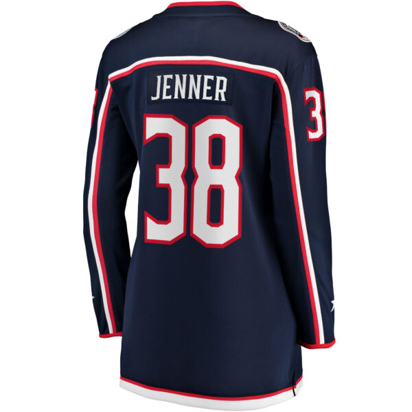 Women’s Columbus Blue Jackets Boone Jenner Navy Home Breakaway Player Jersey