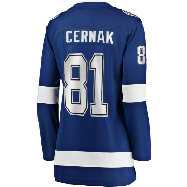 Women’s Tampa Bay Lightning Erik Cernak Fanatics Branded Blue Home Breakaway Player Jersey