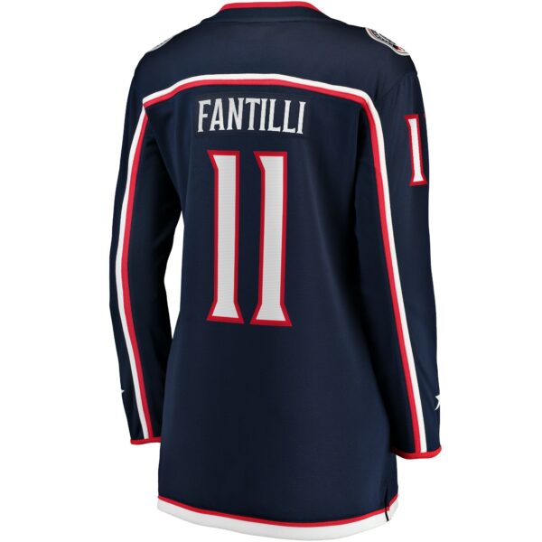 Women’s Columbus Blue Jackets Adam Fantilli Fanatics Branded Navy Home Breakaway Player Jersey